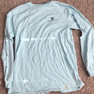 Light blue simply southern shirt